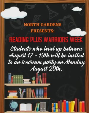 READING PLUS WARRIORS WEEK 